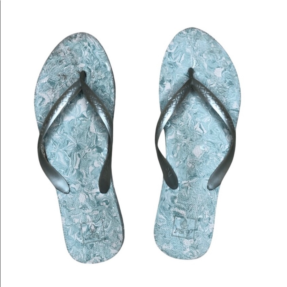 Reef Women’s Mint Green Flip Flops Size 10